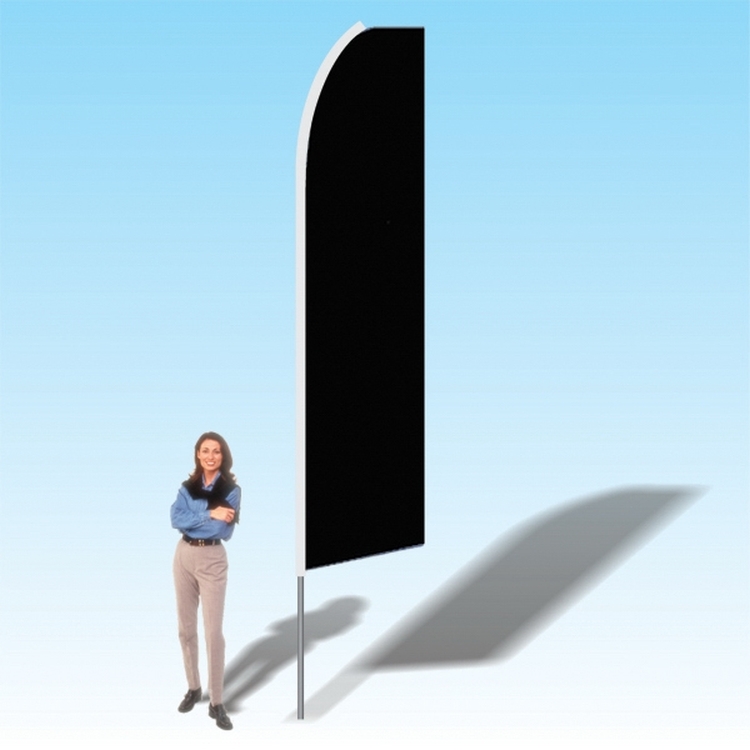 15FT Black Advertising Banner Flag 2