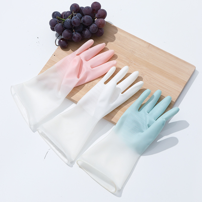 PVC WaterproofRubber Dishwashing Gloves 4