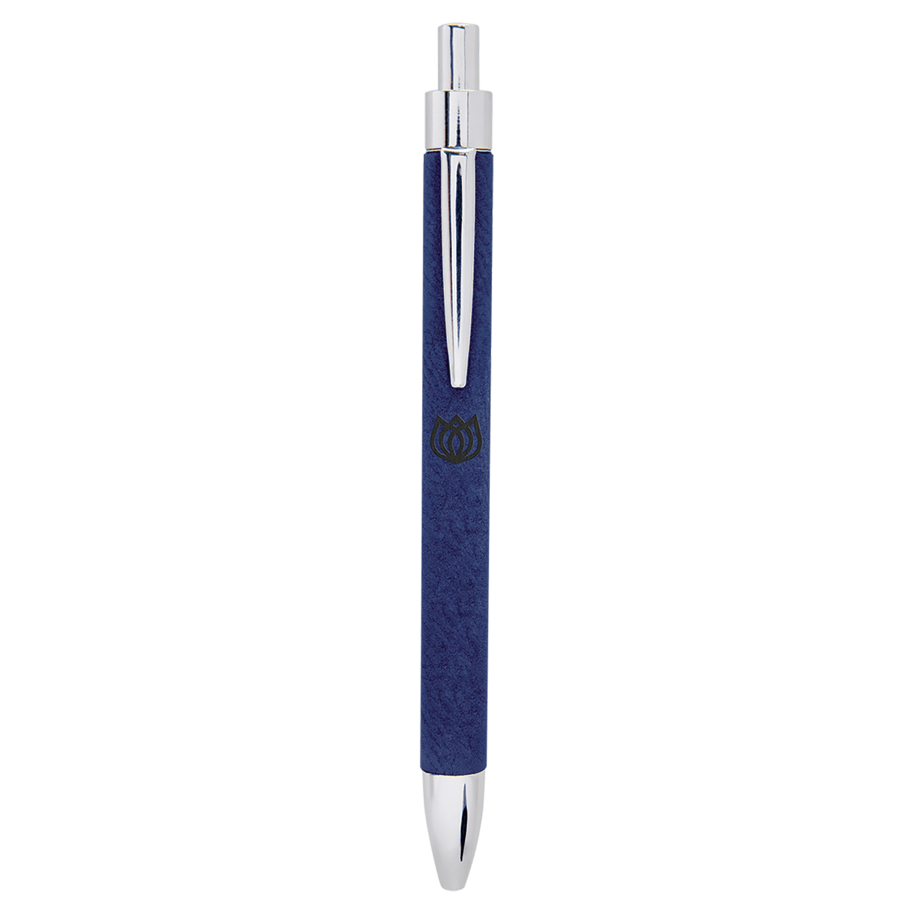 Blue/Black Leatherette Pen 2