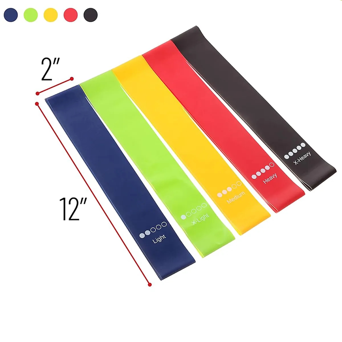 Fitness Resistance Stretch Loop Band Exercise Gym Workout 2
