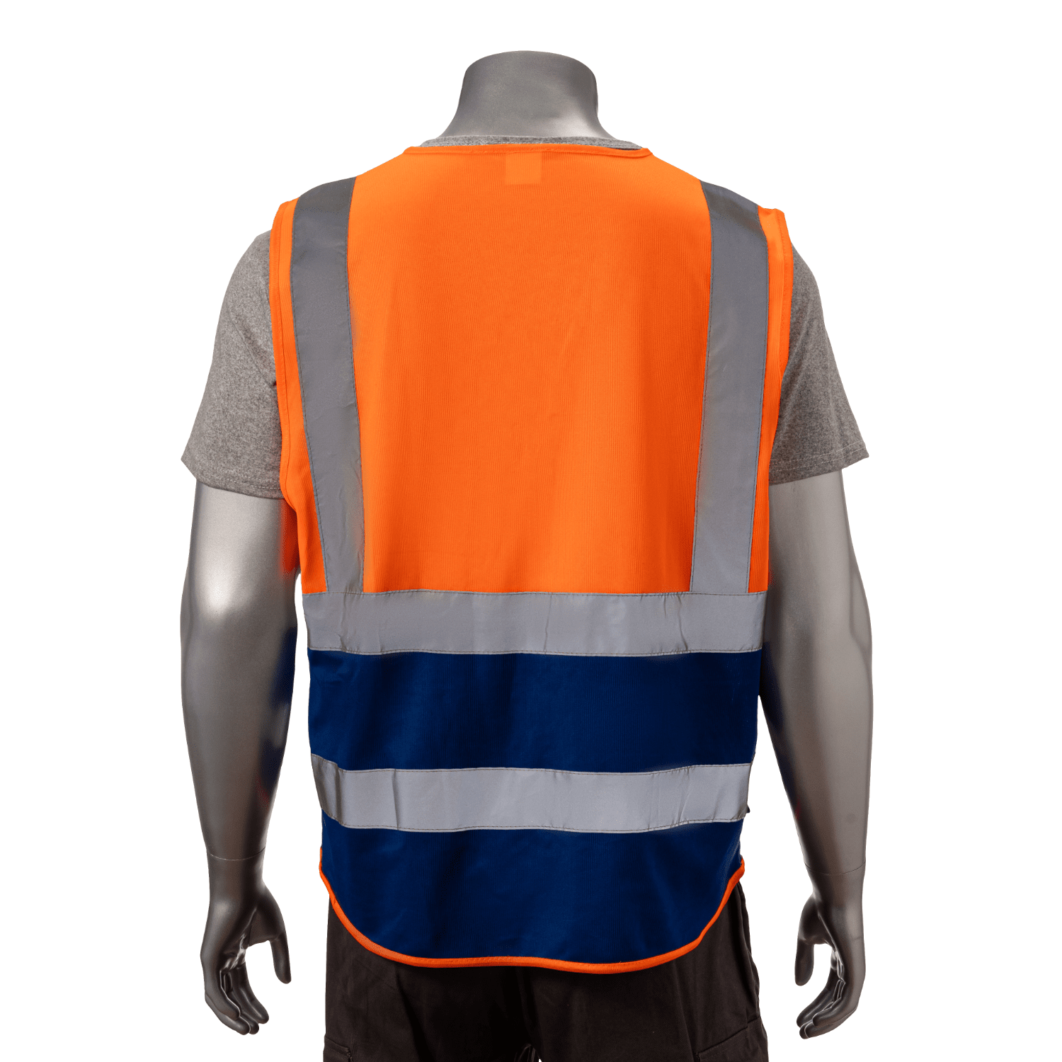 3.8oz. Knitted Class 2 Double Band Reflective Tape Safety Vest with 4 Pockets 9