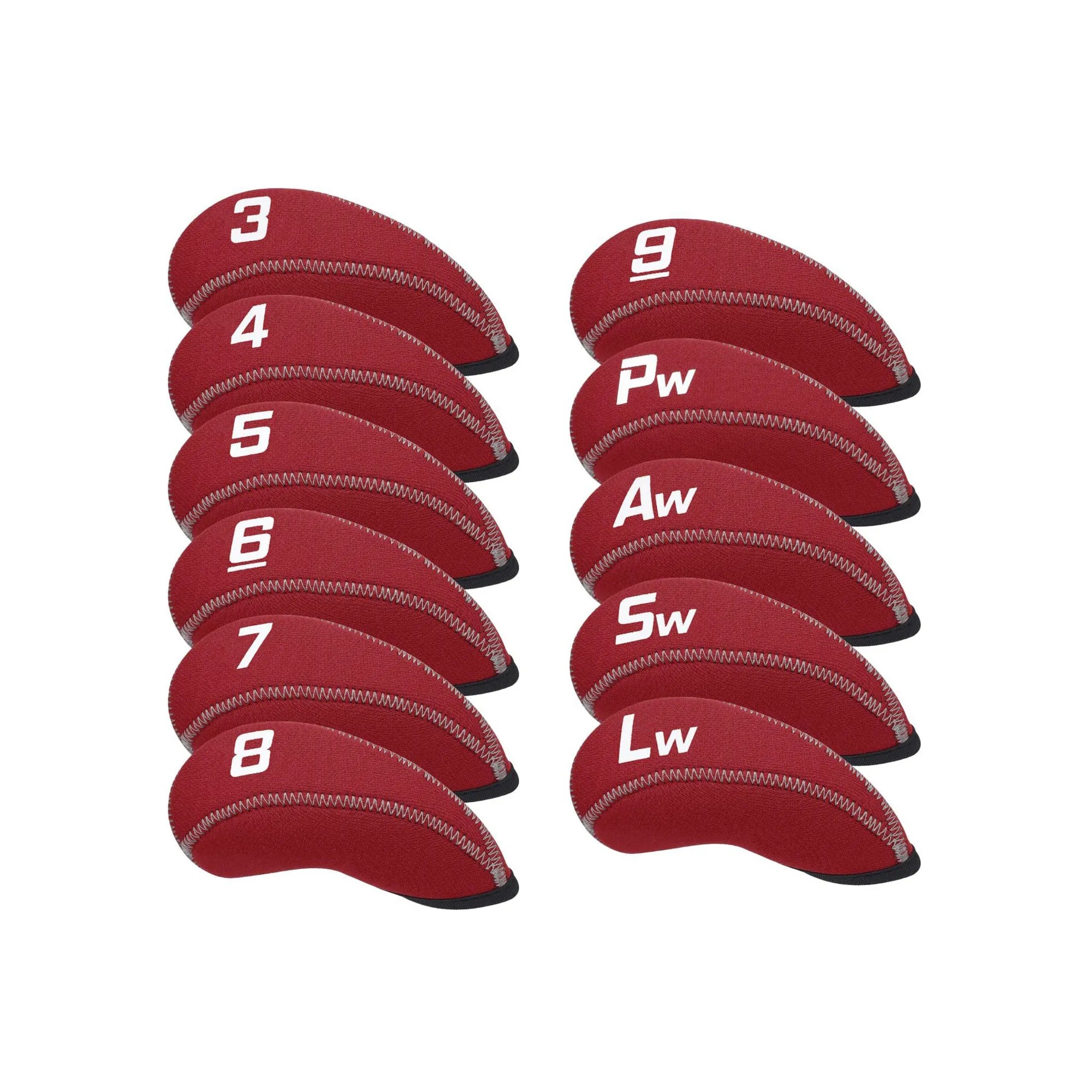11Pcs Neoprene Number Golf Club Head Cover 10
