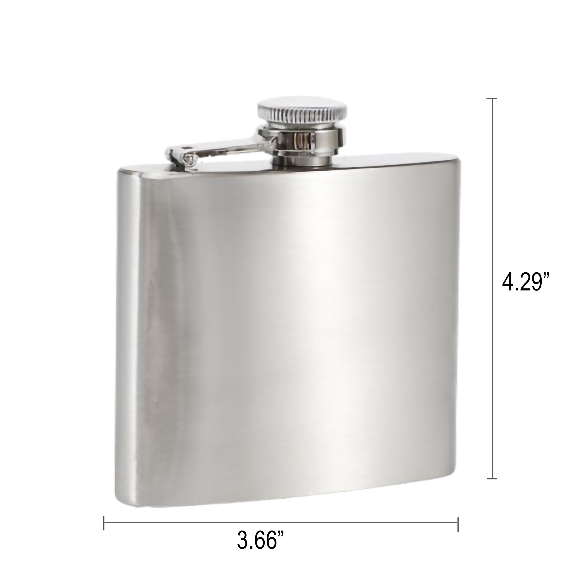 6oz Pocket Whiskey Stainless Steel Hip Liquor Flask 2