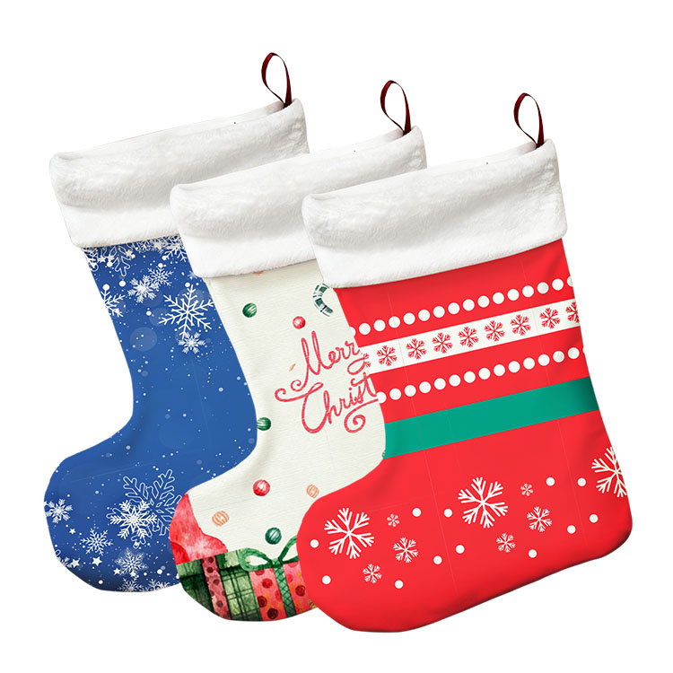 Free Shipping Full Color Printed Christmas Stocking 4