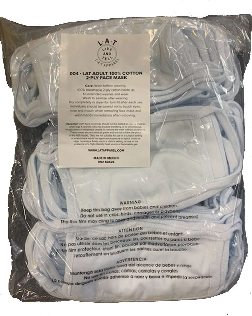 100% Cotton 2-Ply Face Mask - 004 1