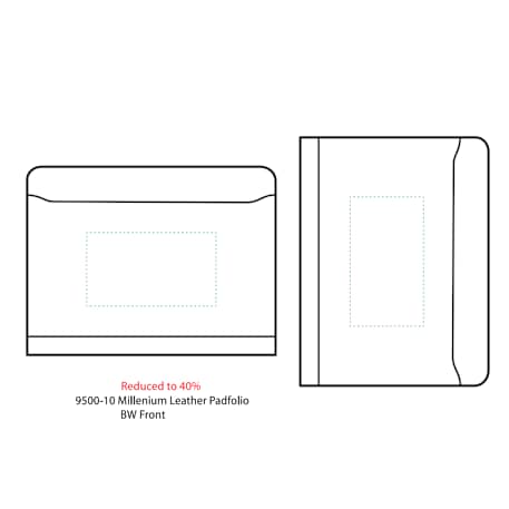 FSC® Mix Millennium Leather Zippered Padfolio 17