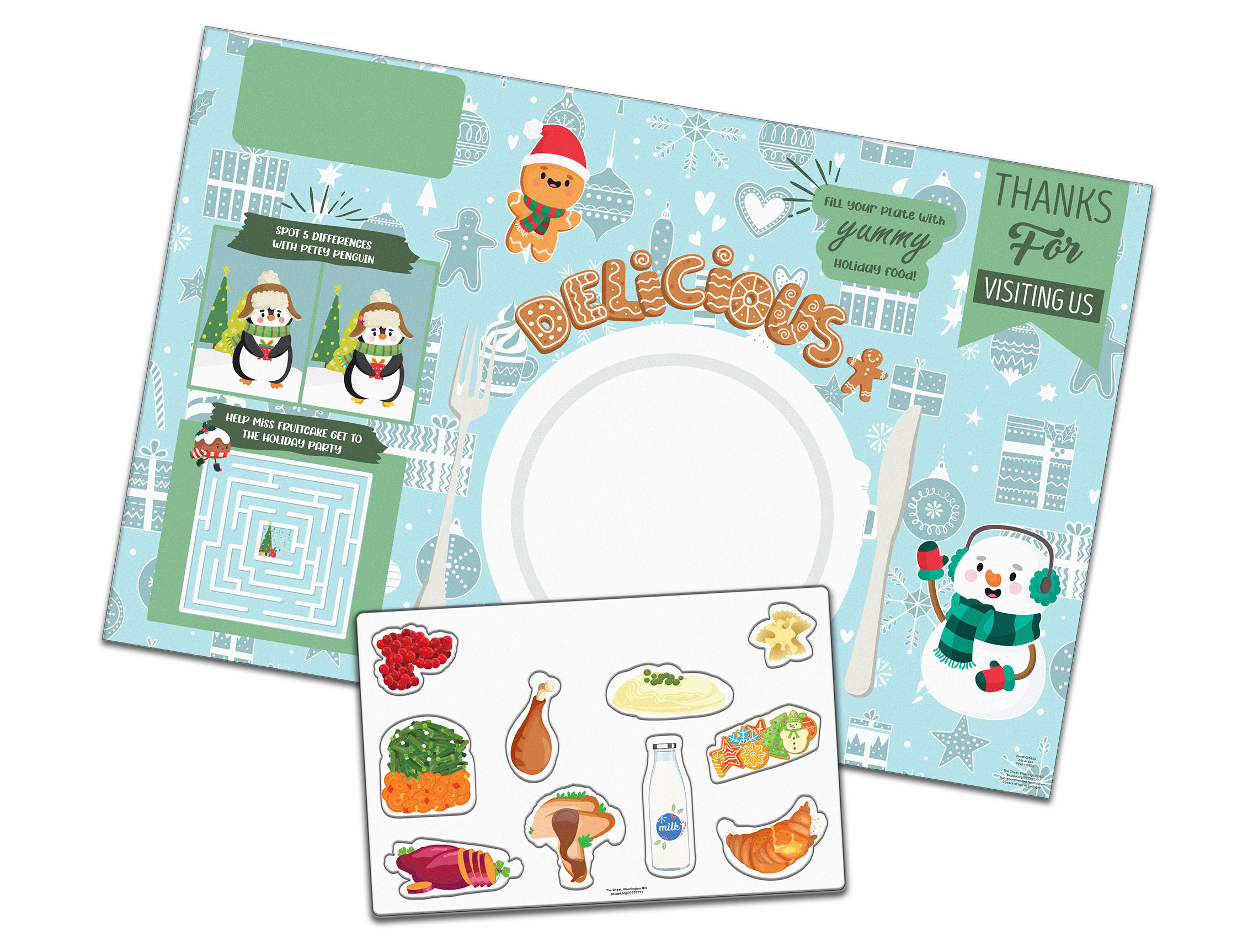 Placemat Set with Repo Sheet - Holiday 1