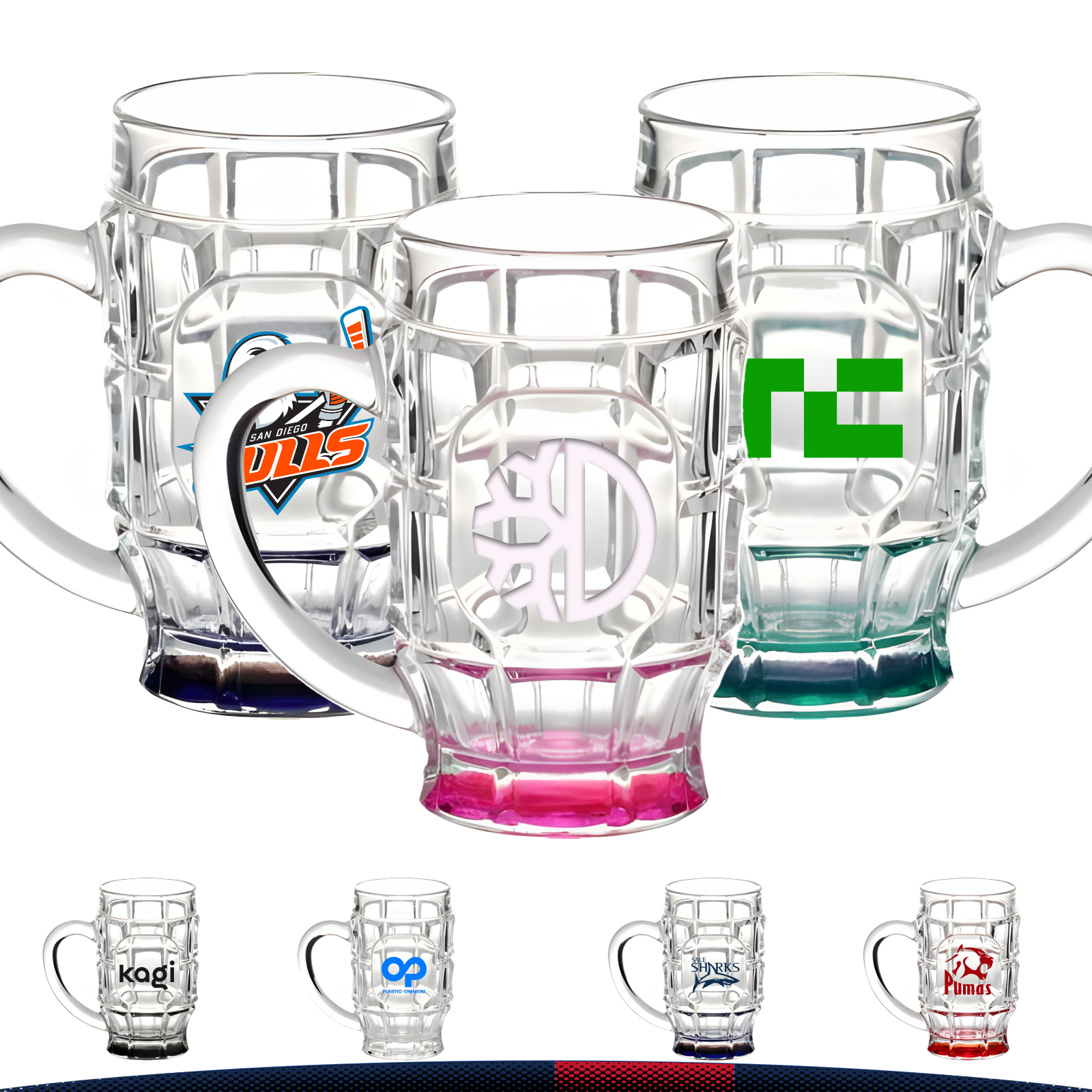 17.75 oz. Clear Beer Glasses 2
