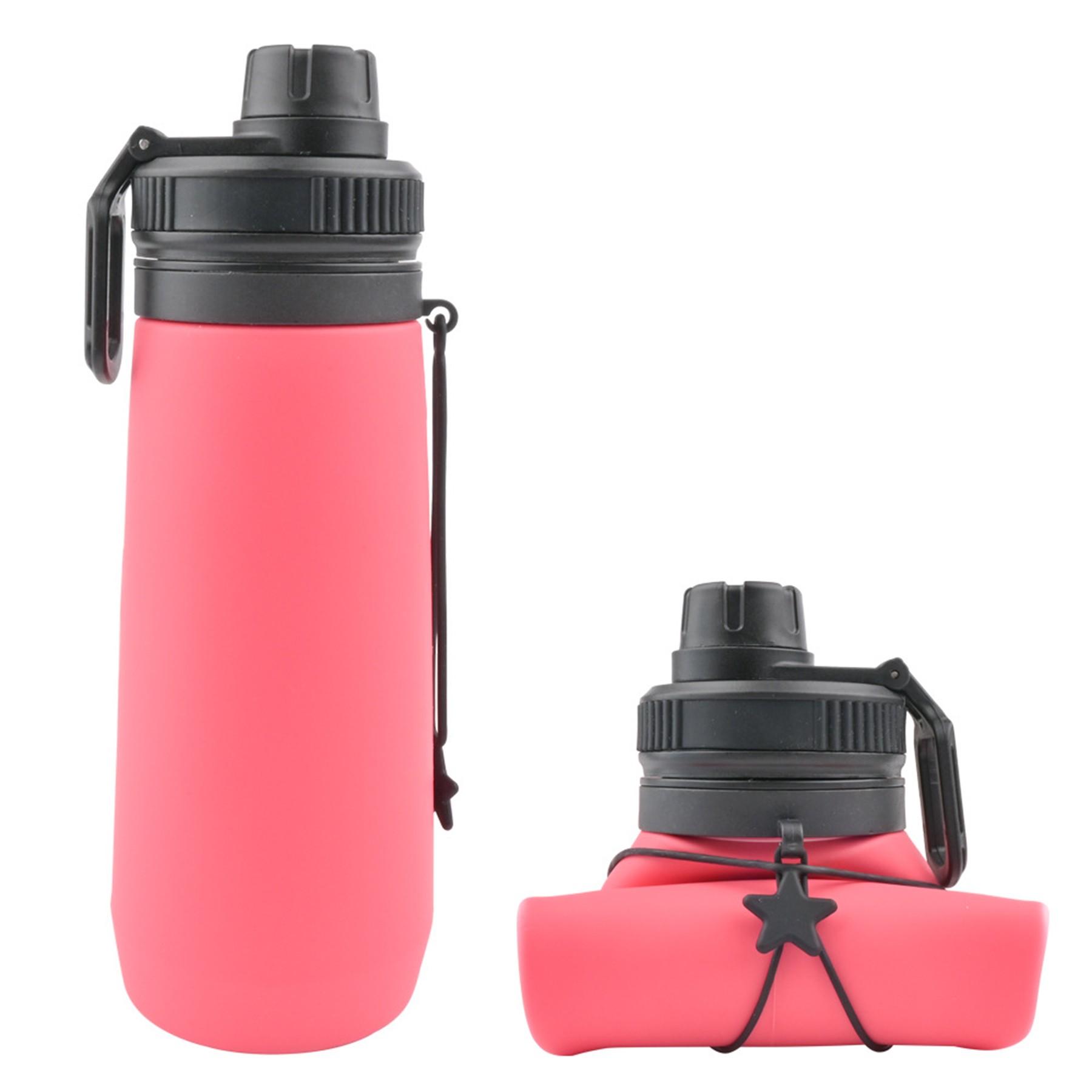 Outdoor Silicone Telescopic Foldable Sport Bottle 2
