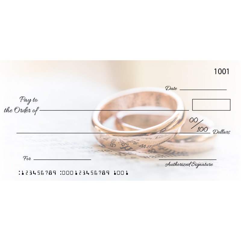 Custom Wedding Ring Big Checks 2