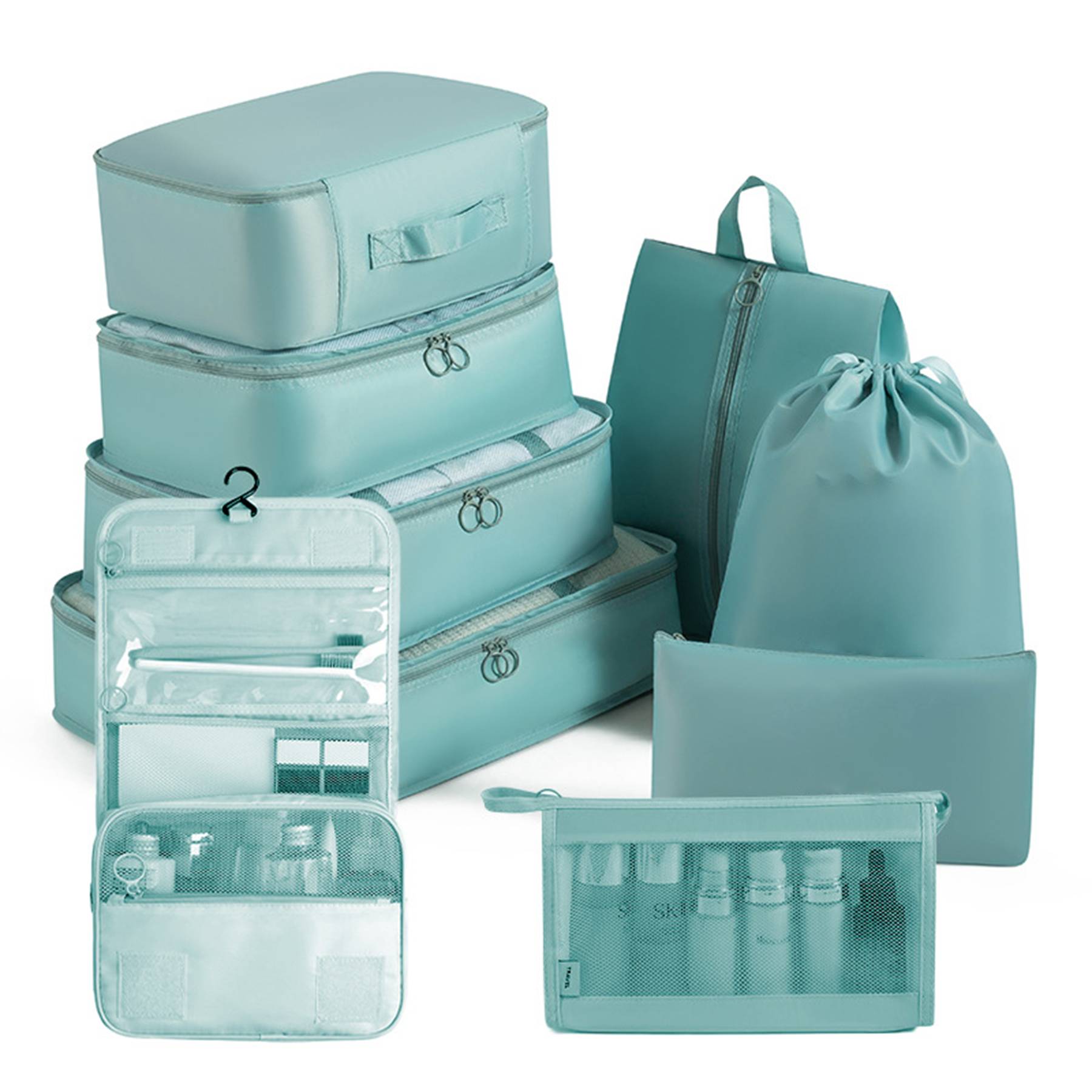 Packing Cubes - 9 PCS Travel Luggage Organizers Bag Set 9