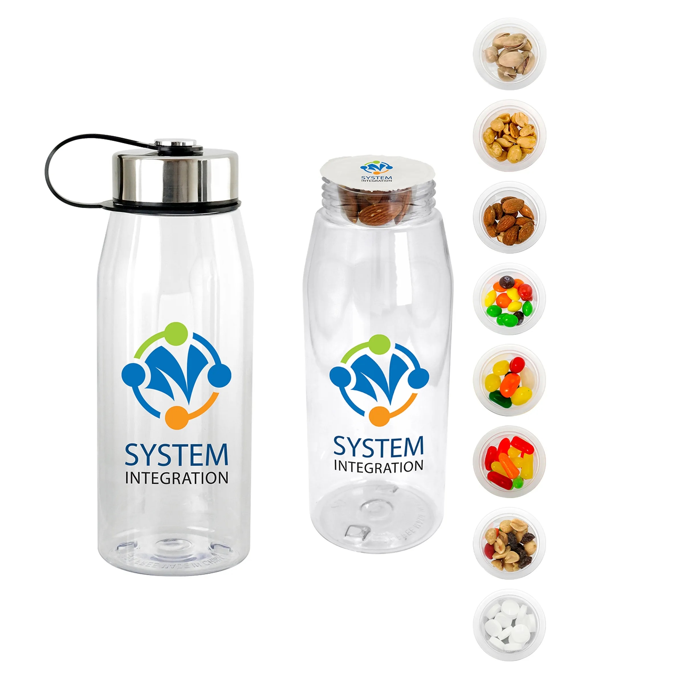 Metal Lanyard Lid 32 oz. Snack Bottle, custom water bottle with logo imprint 5