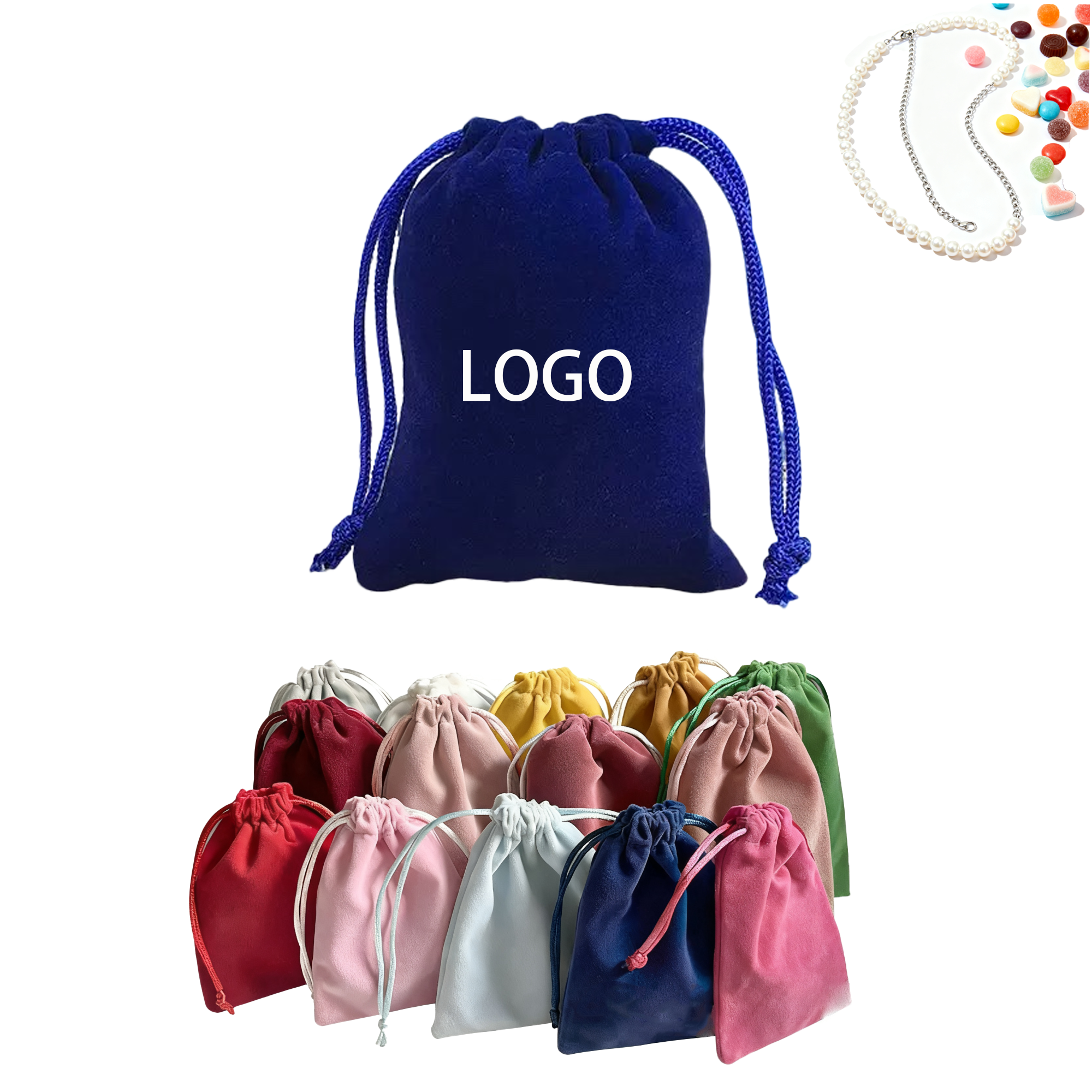 Velvet Jewelry Drawstring Bag 2