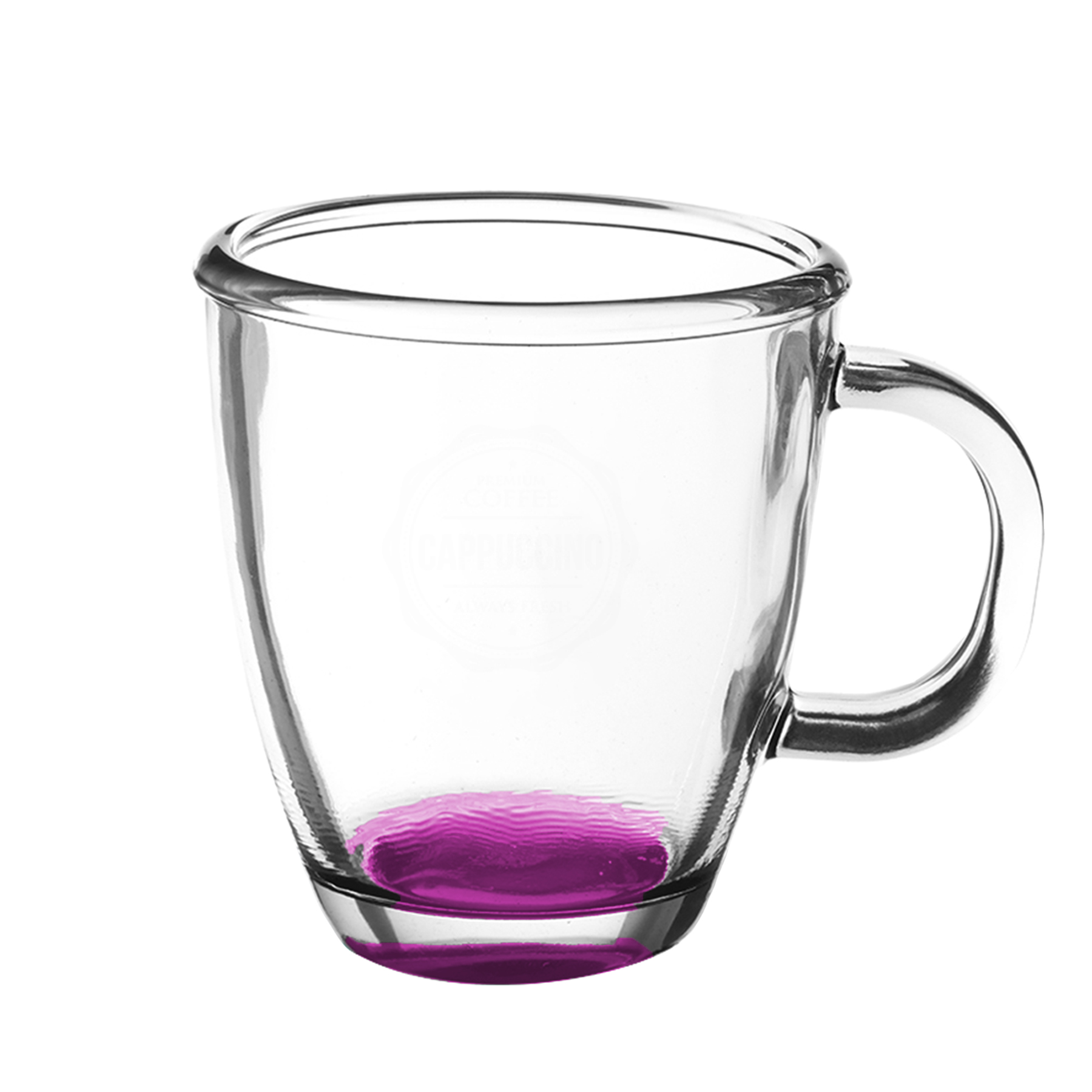 Roward Glass Coffee Mugs - 11.75 OZ. 1