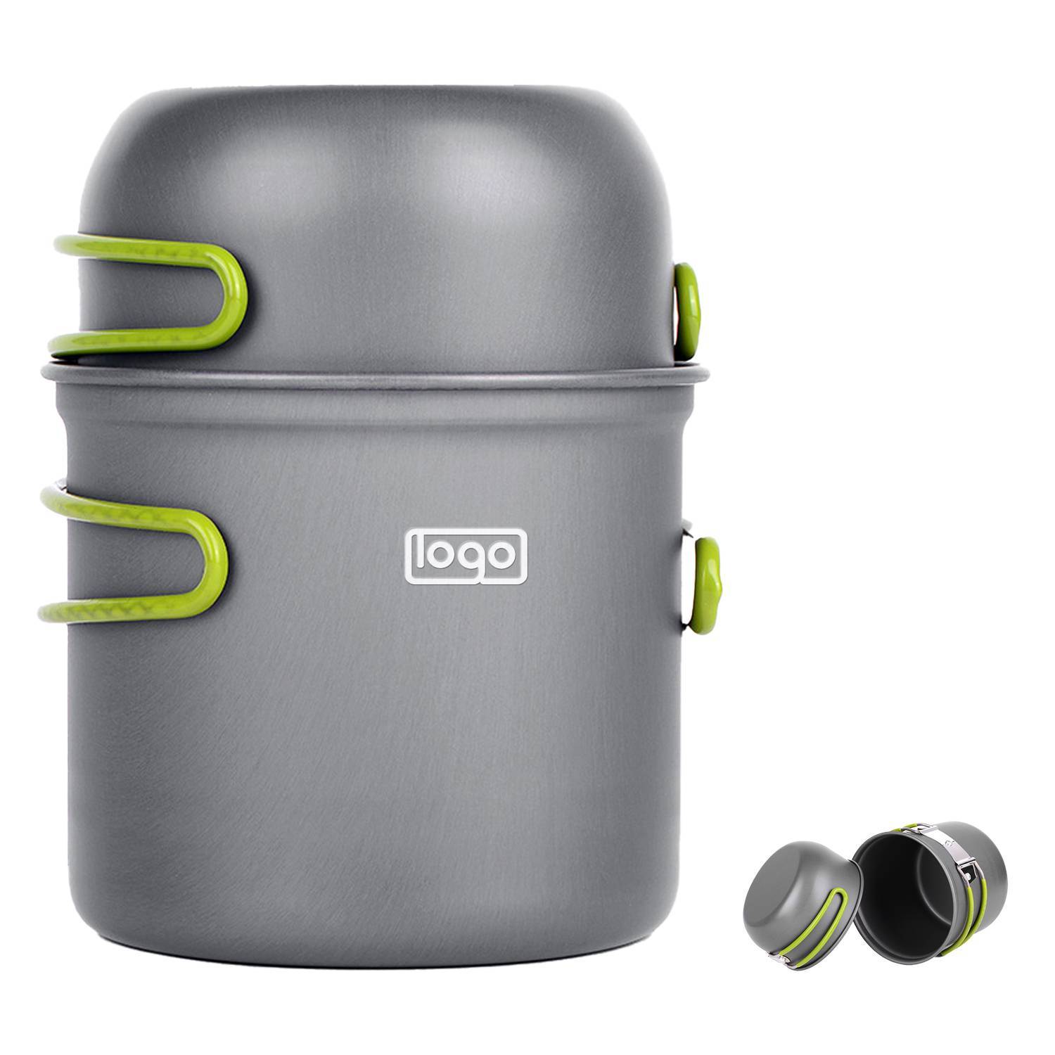 Stainless Steel Camping Cookware Mess Pot 2