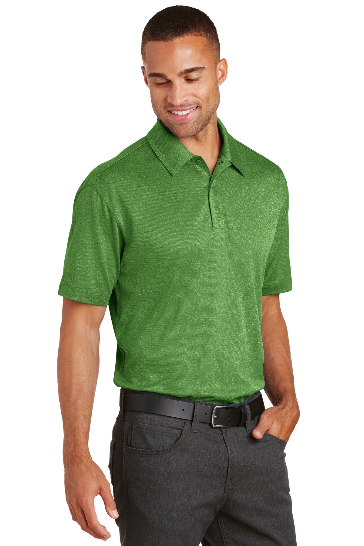 Port Authority Trace Heather Polo. K576 13