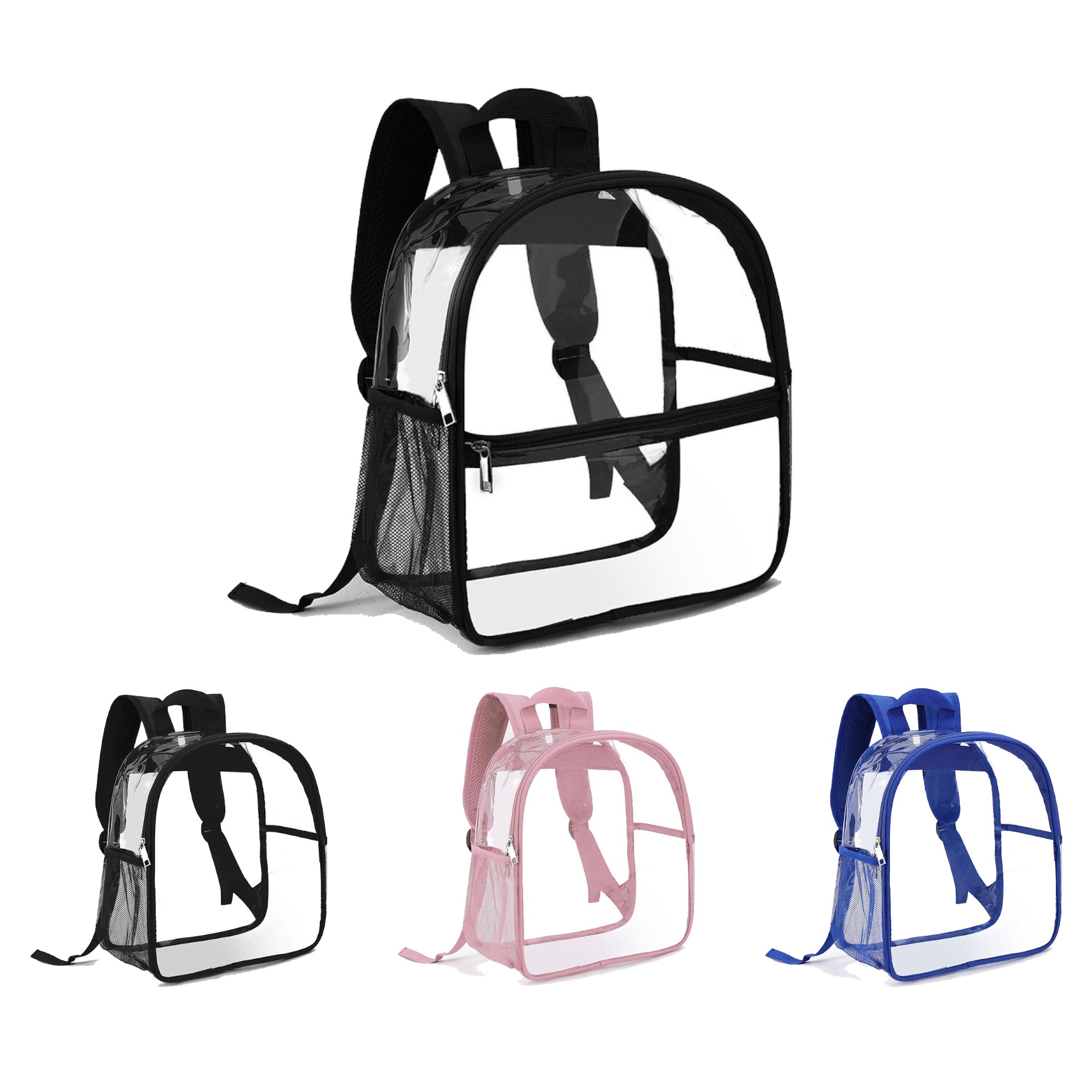 Sleek Transparent PVC Backpack 2