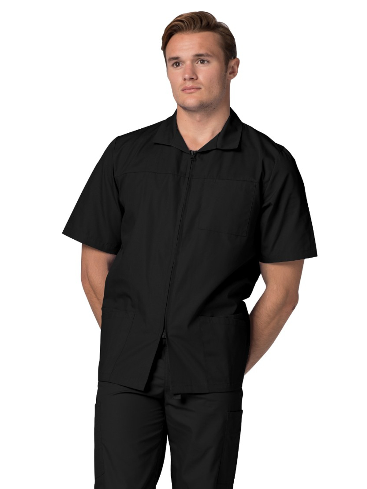 Adar - Universal - Men's Zippered Short Sleeve Jacket 5