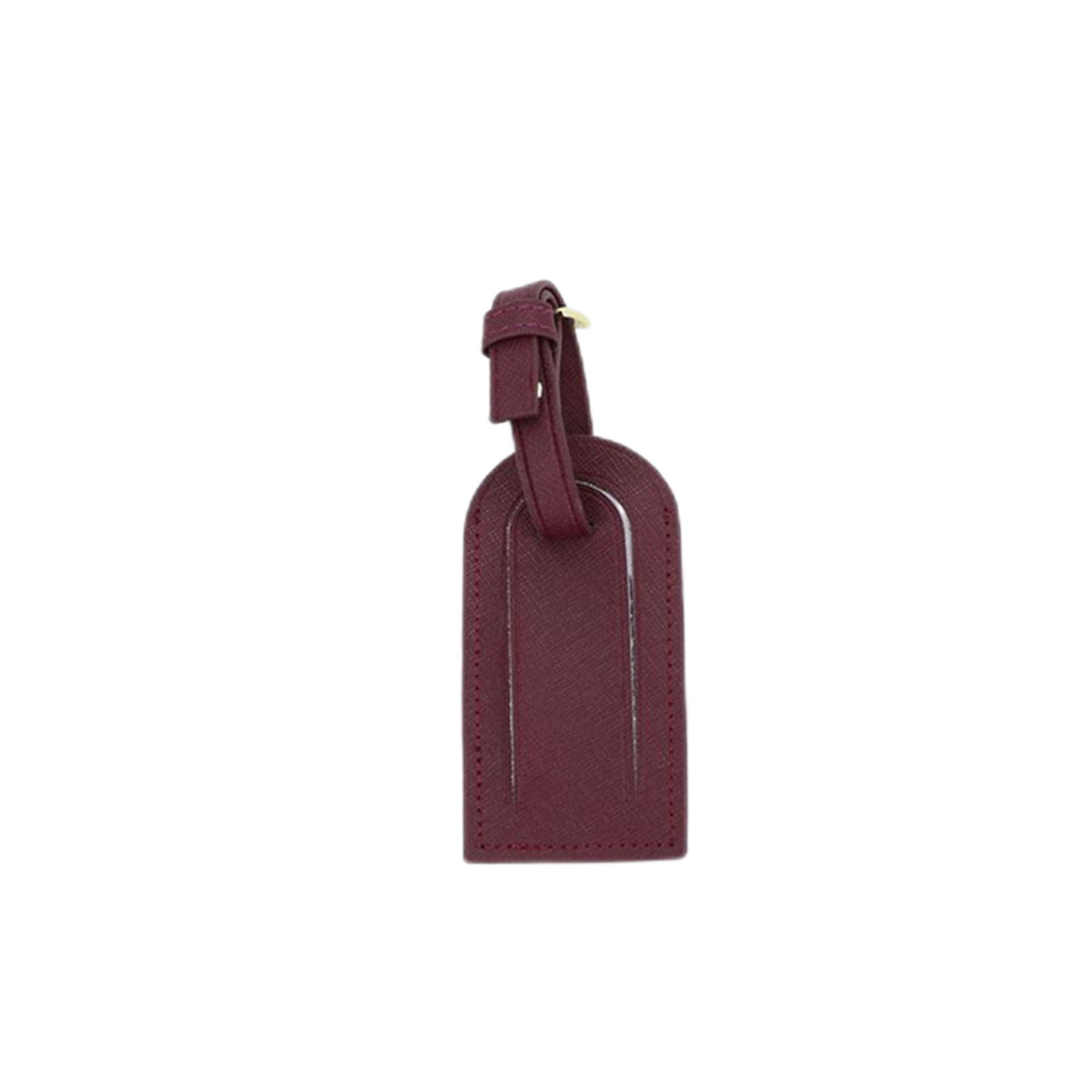 Genuine Leather Luggage ID Tag, custom luggage tag with logo imprint 2
