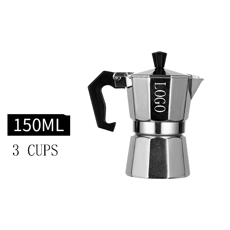 Aluminum Espresso Stovetop Coffeemaker Moka Pot 3-Cups 3