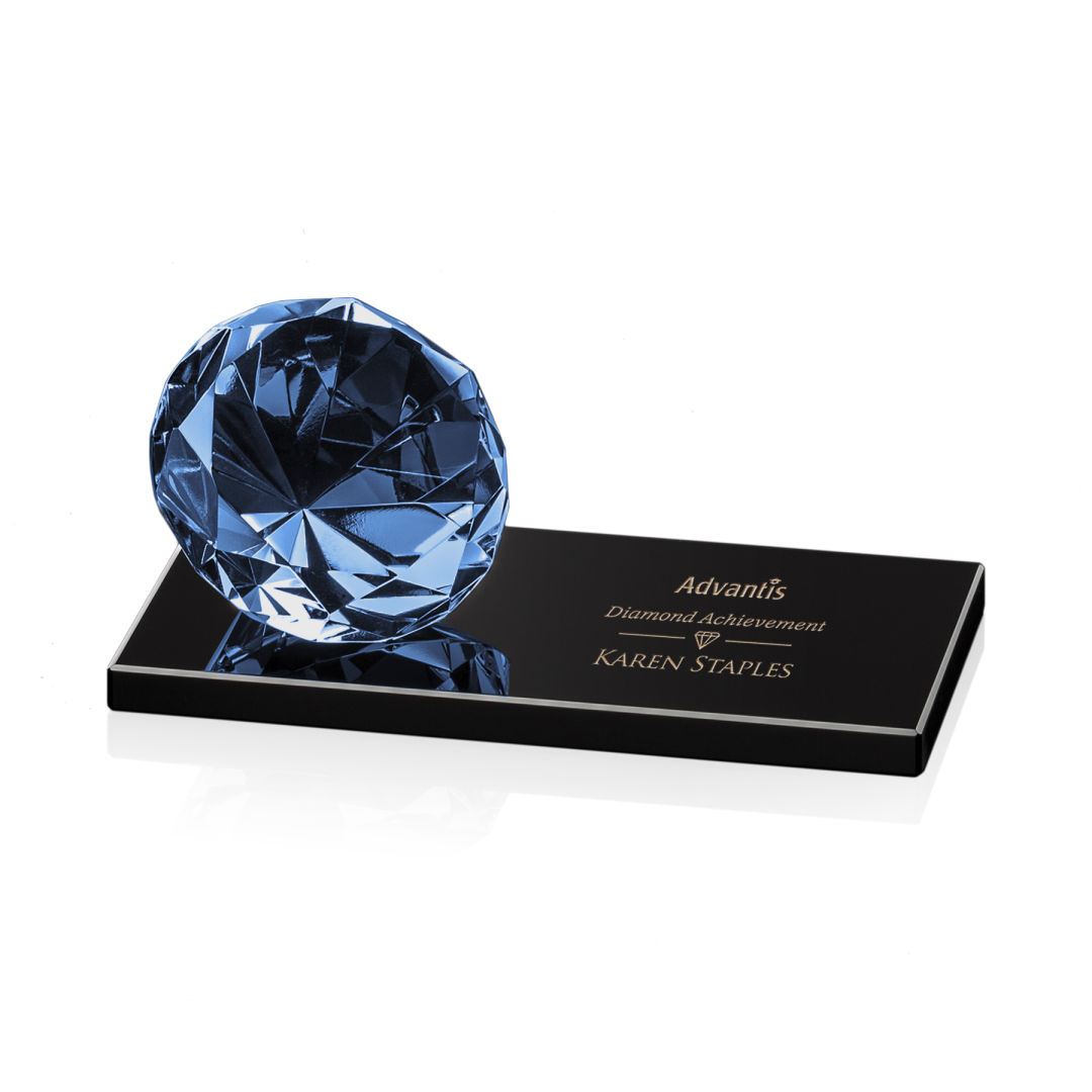Gemstone Award on Black - Sapphire 17