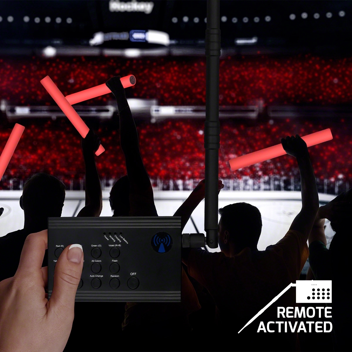 Remote Control for RF Light Up Cheer Sticks 3