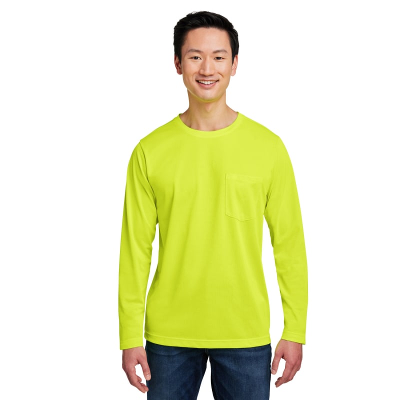 Harriton Unisex Charge Snag And Soil Protect Long-Sleeve T-Shirt 1
