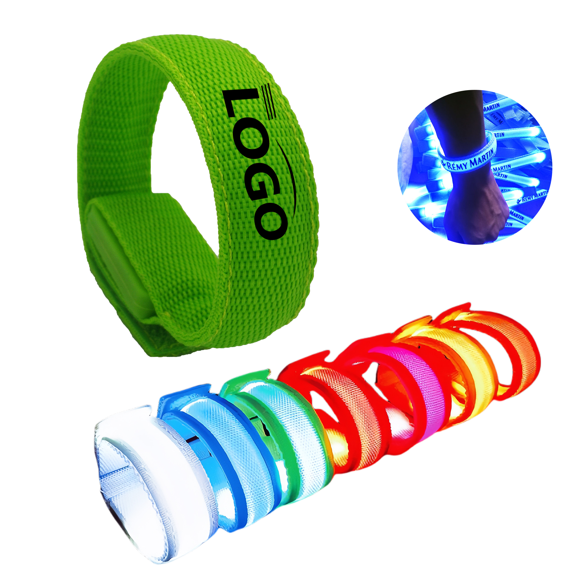 Custom LED Flashing Wristband with Logo 3