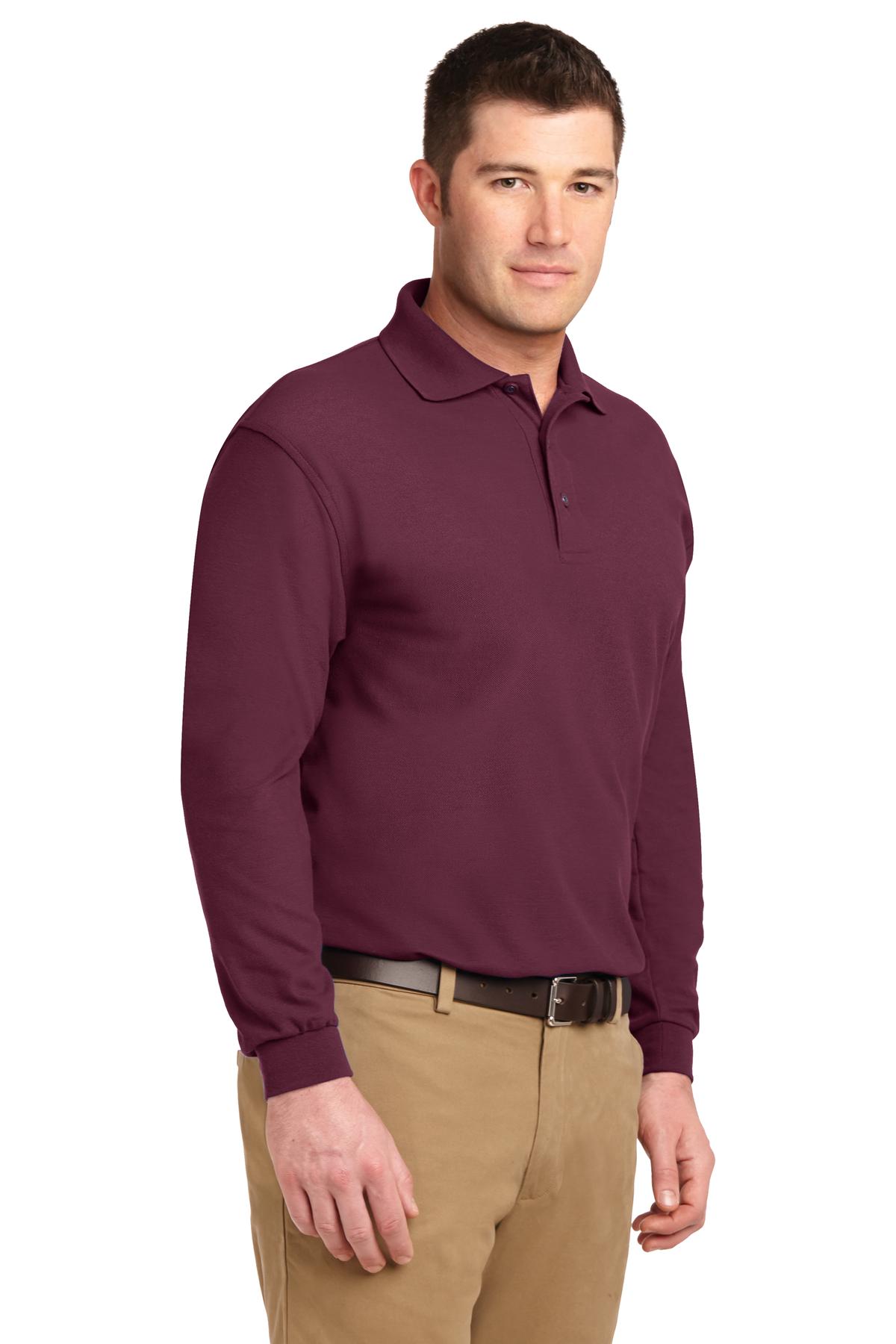 Port Authority Silk Touch Long Sleeve Polo. K500LS 72