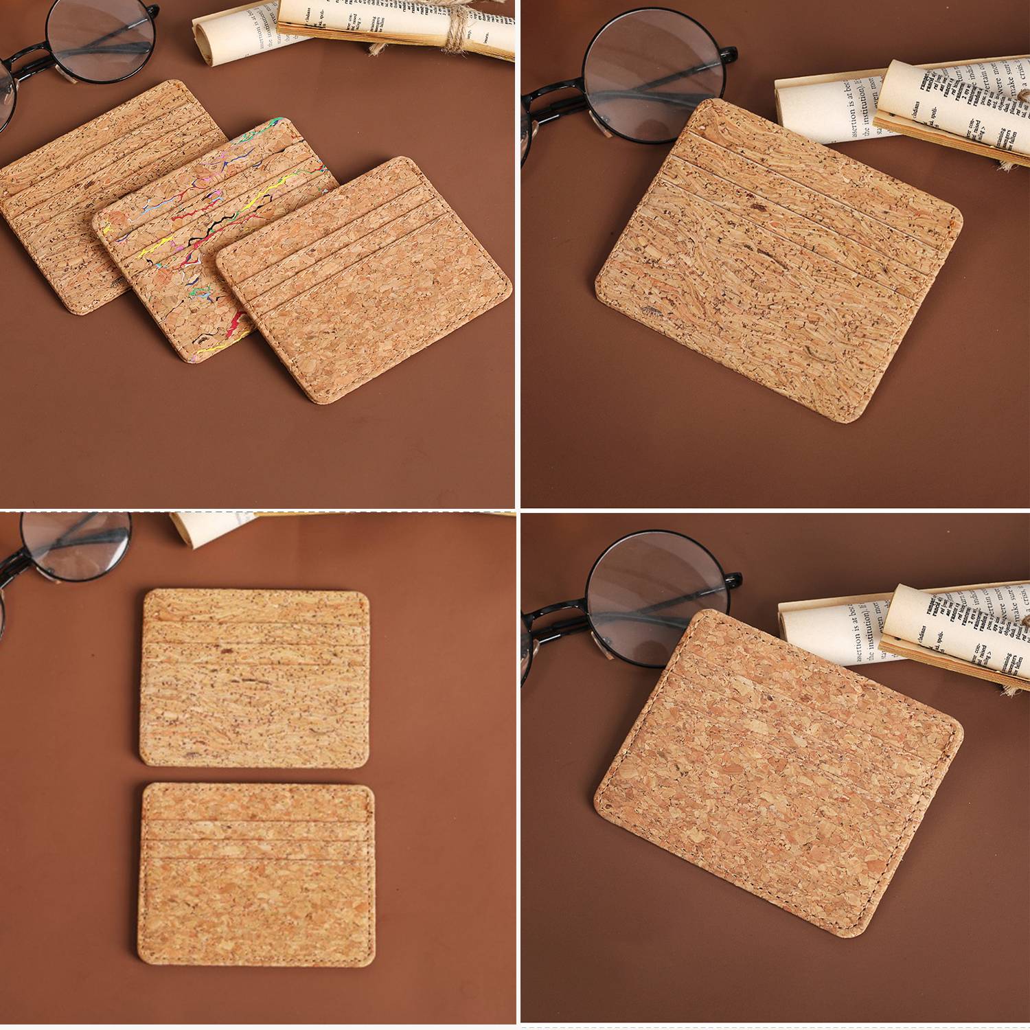 Eco-Friendly Cork Wallet Safety Card Sleeve 4