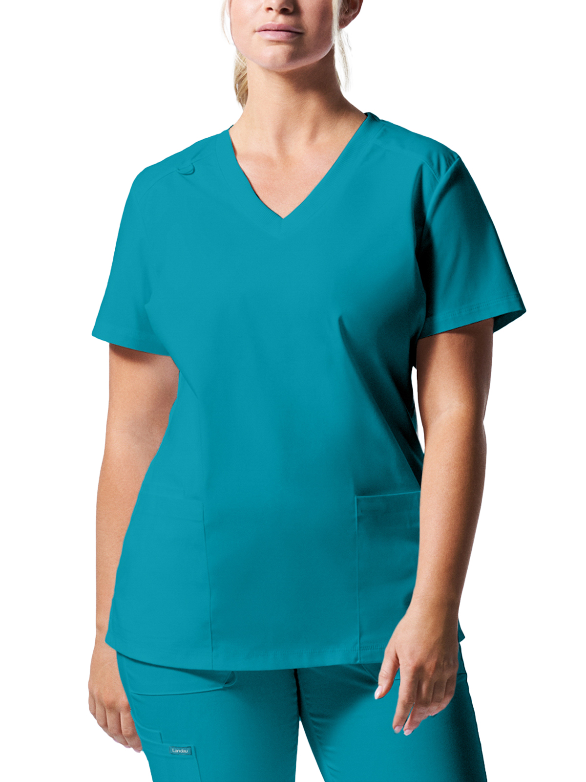 Landau - ProFlex - Women's Three-Pocket V-Neck Top 34