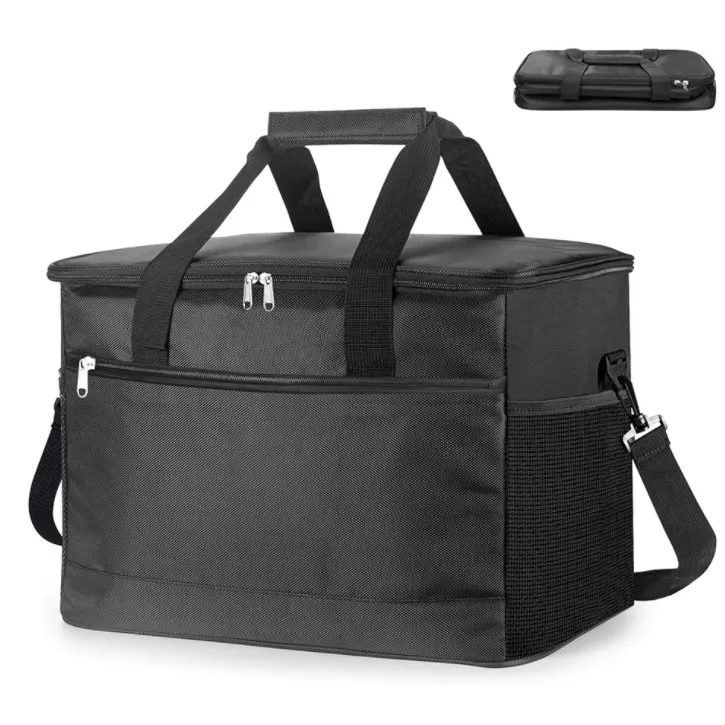Insulated Lunch Tote Bag Dual Compartment Leak Proof Custom Logo Reusable 3