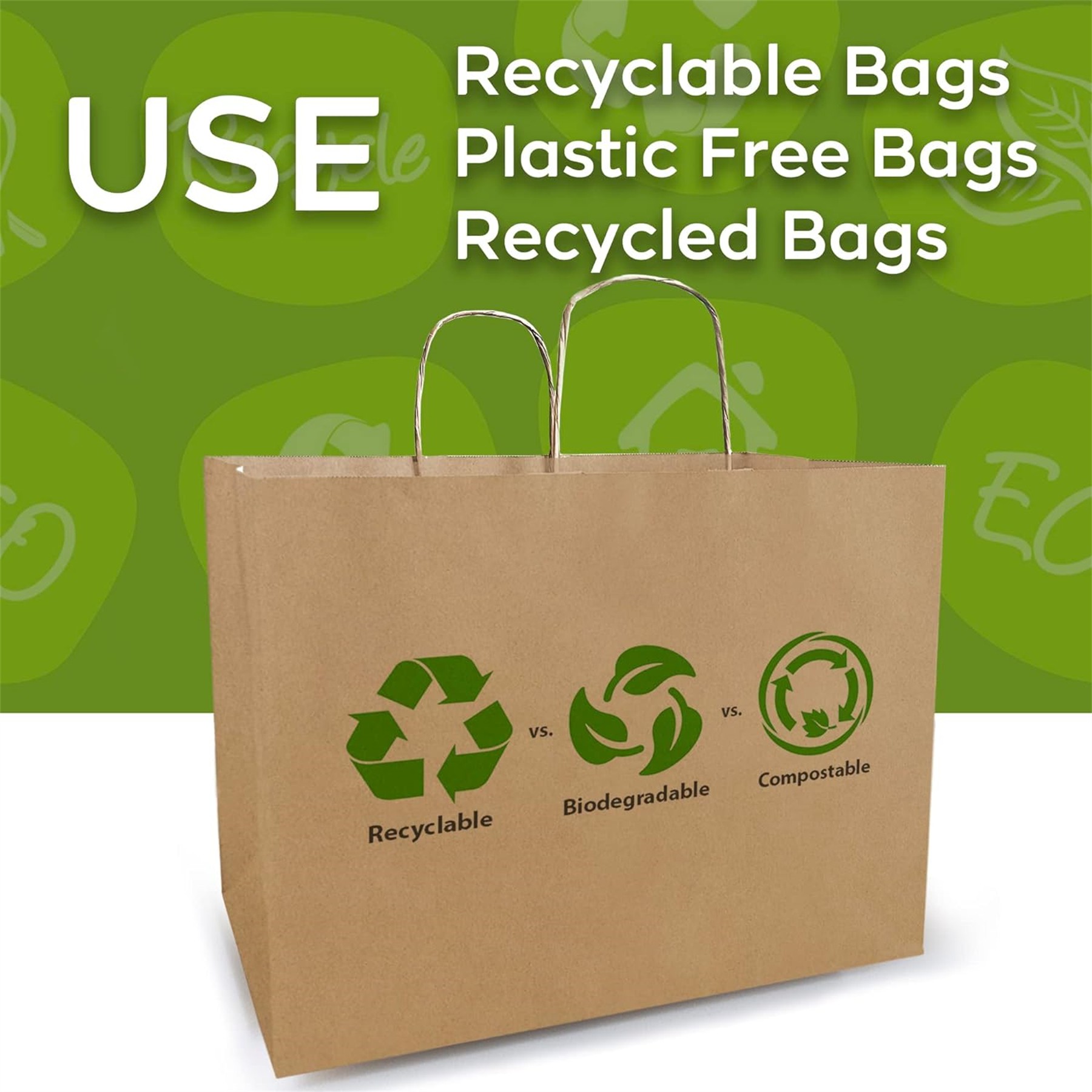 Large Kraft Paper Shopping Bag 5