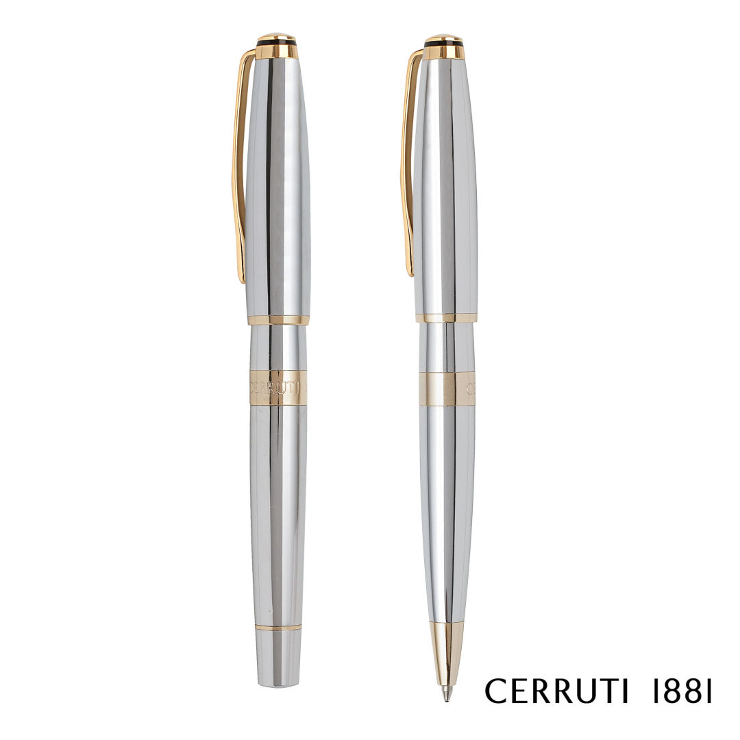 Cerruti 1881® Bicolore Ballpoint Pen & Rollerball Pen Set 5