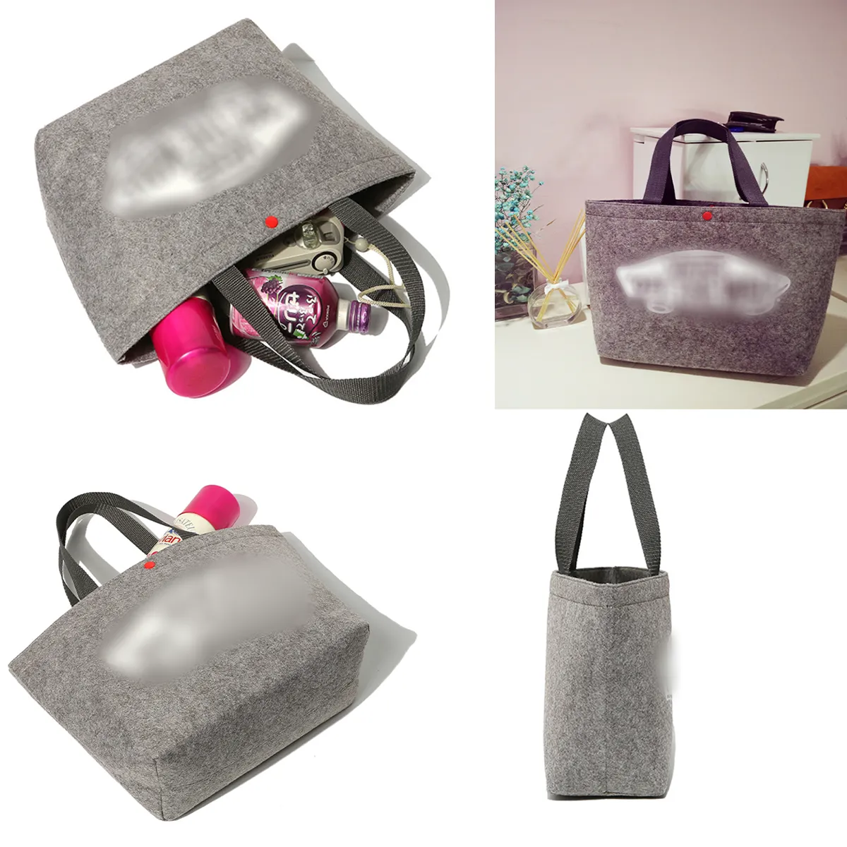 Felt Shell Tote Bag 5