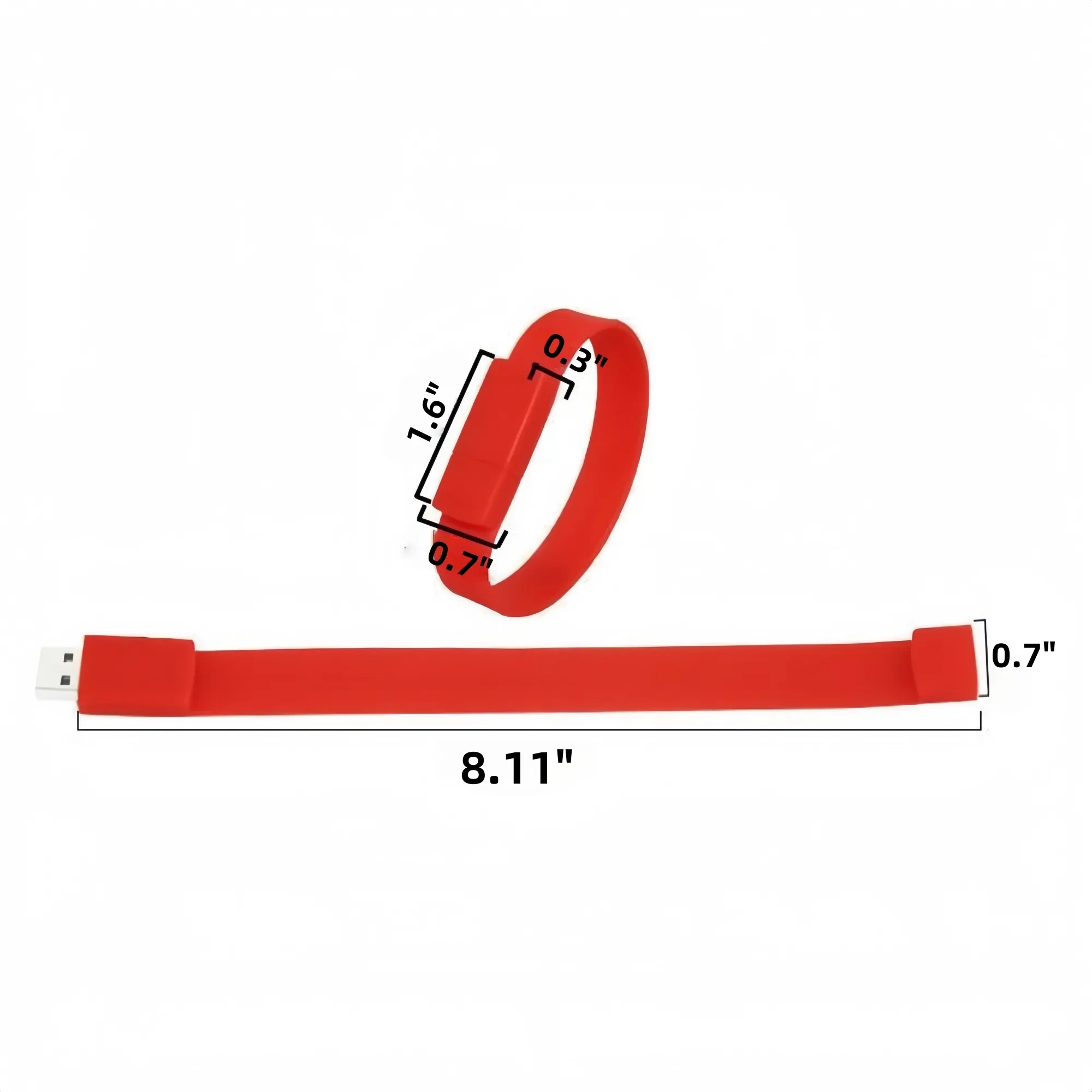 16GB Silicone Waterproof Wristband USB Flash Drive 4