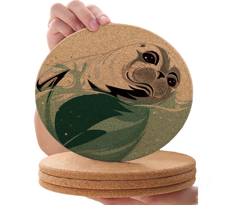 Cork Wood Coaster 2
