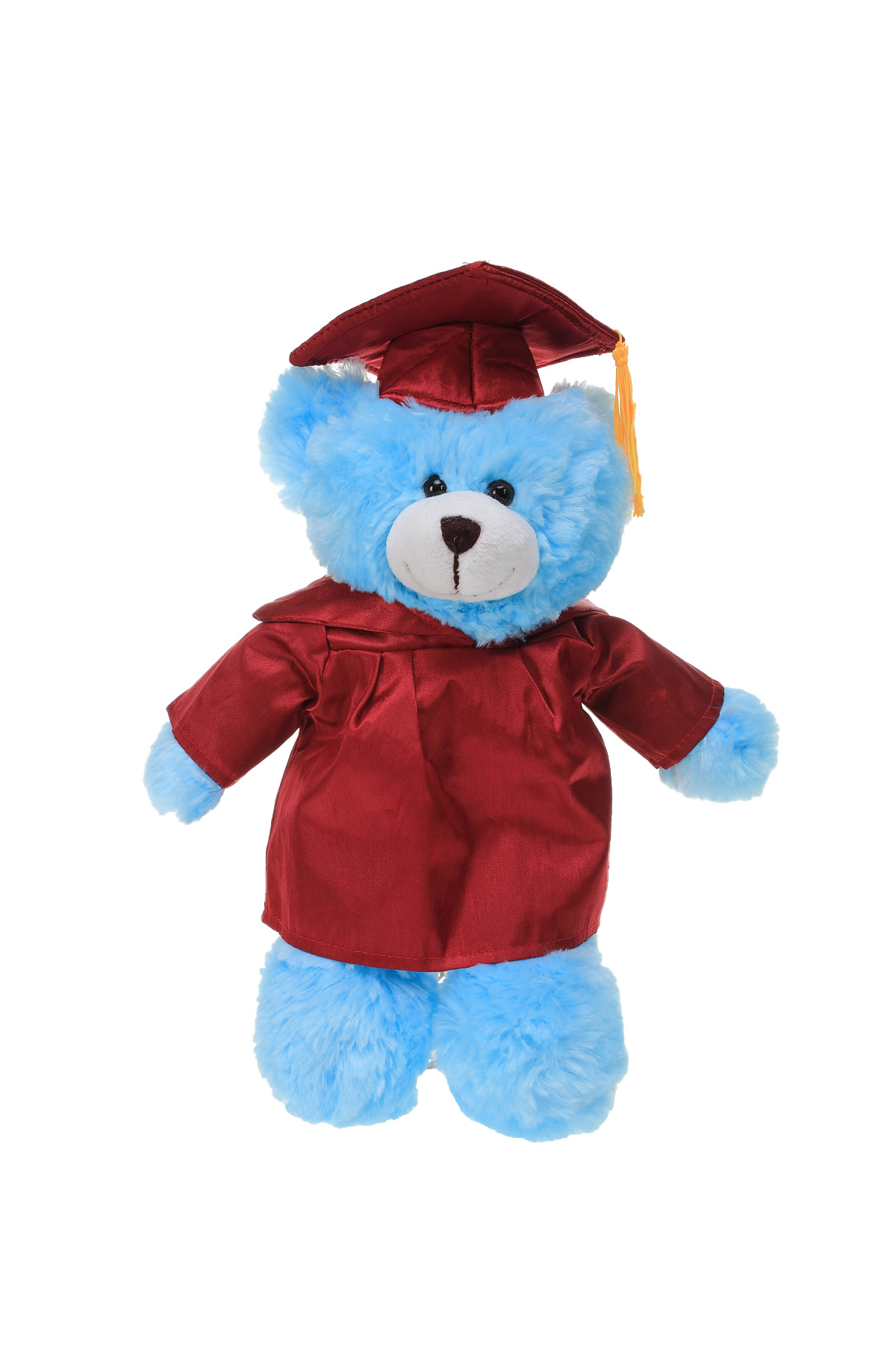 Soft Plush Blue Bear in Graduation Cap & Gown Stuffed Animal 4