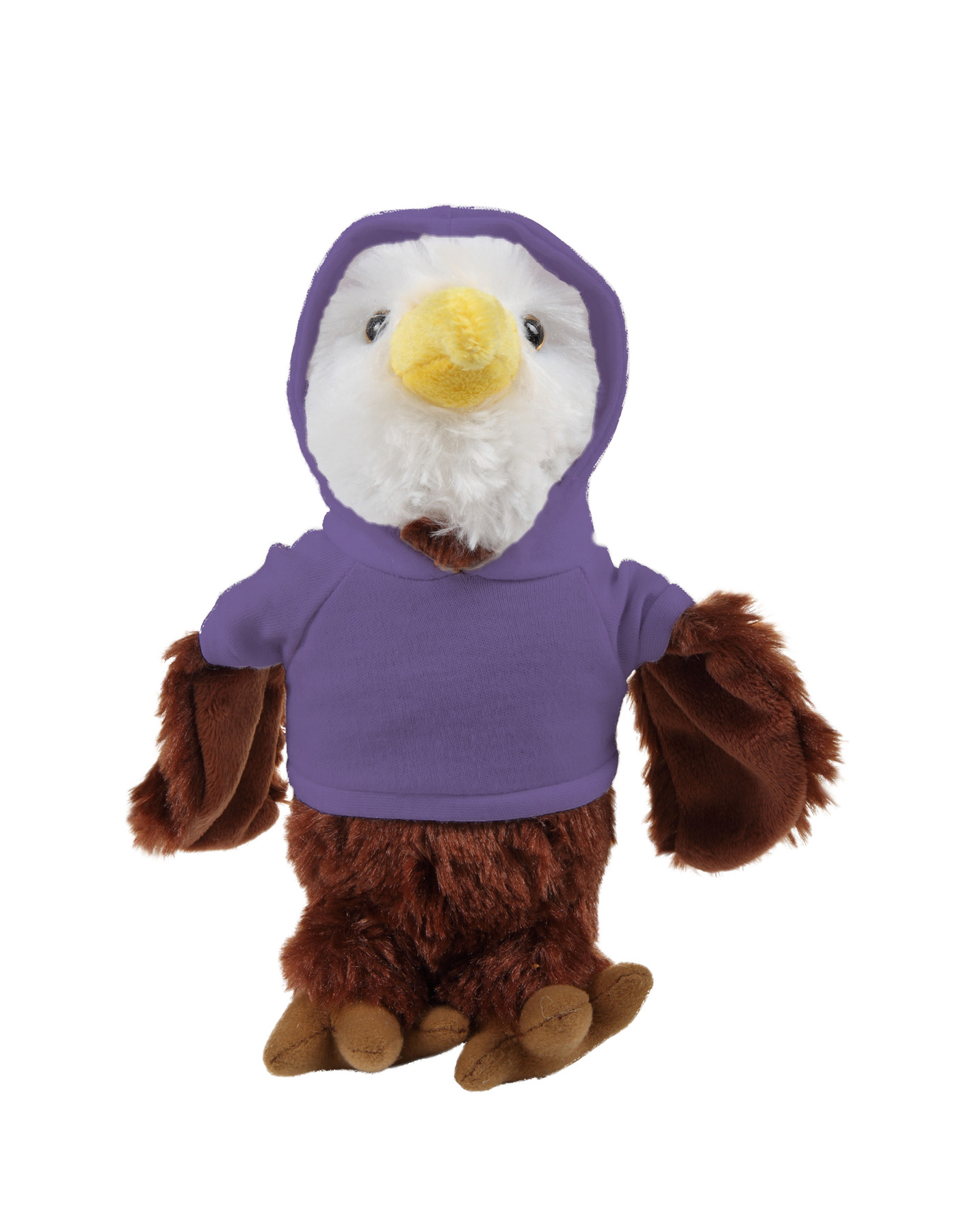 Soft Plush Eagle wearing a Hoodie 9