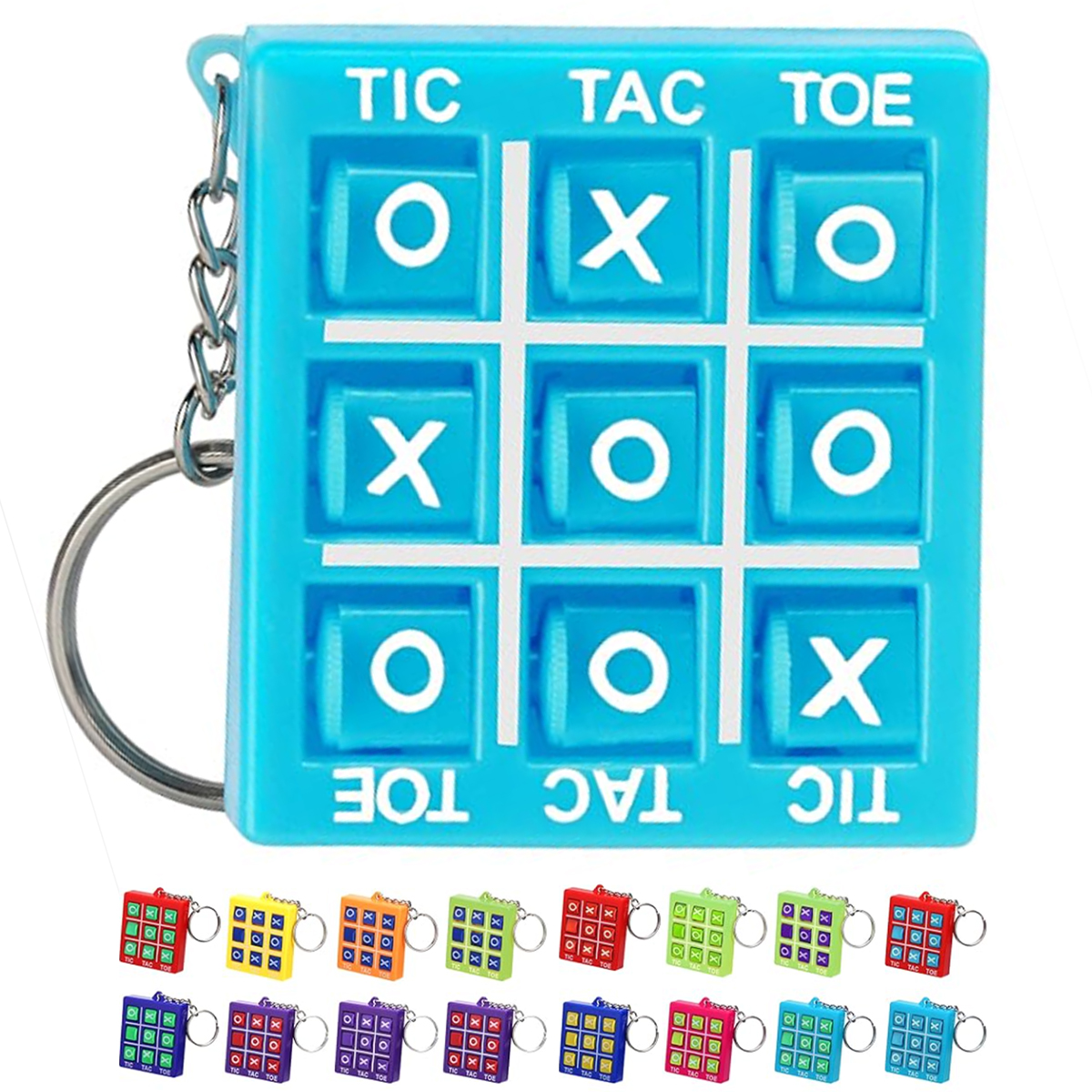 Tic Tac Toe Puzzle Keychain Game with Custom Logo 7