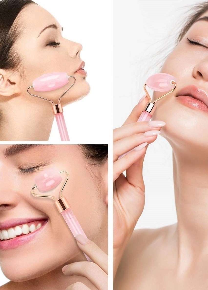 Rose Quartz Facial Jade Roller 3