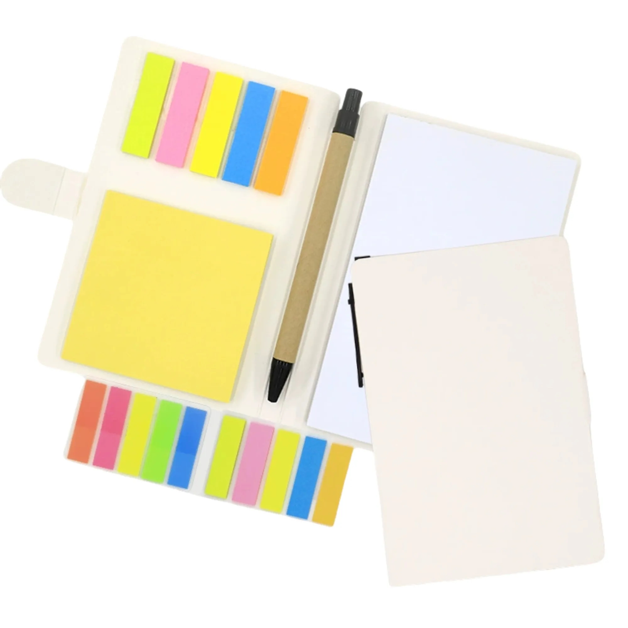 Kraft Paper Notebook With Pen And Colored Labels 5