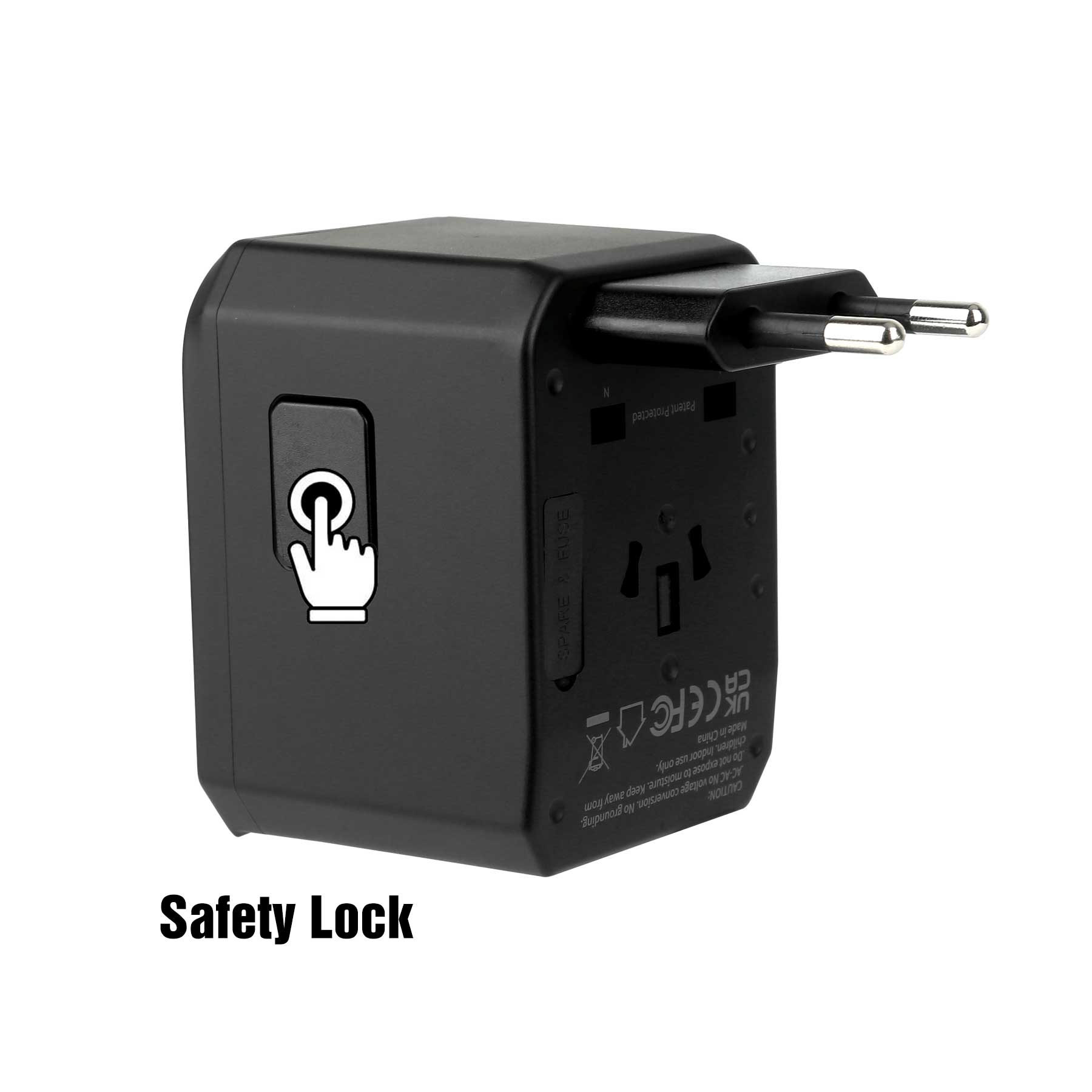 Universal Travel Adapter With 4 USB-A And 1 Type-C Ports 14
