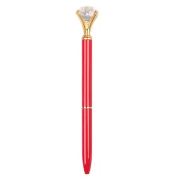 Retractable Diamond Pen Crystal Metal Ballpoint 4