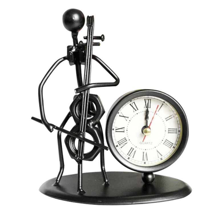 Music Band Metal Craft Iron Decorative Clock 3