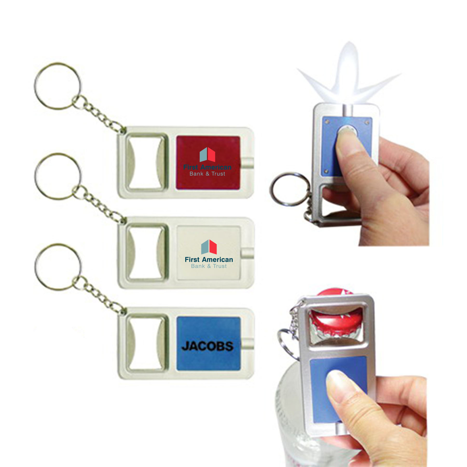 Bottle Opener W/ LED Light (Key Chain, Keychain, Key chains) - Close out 2