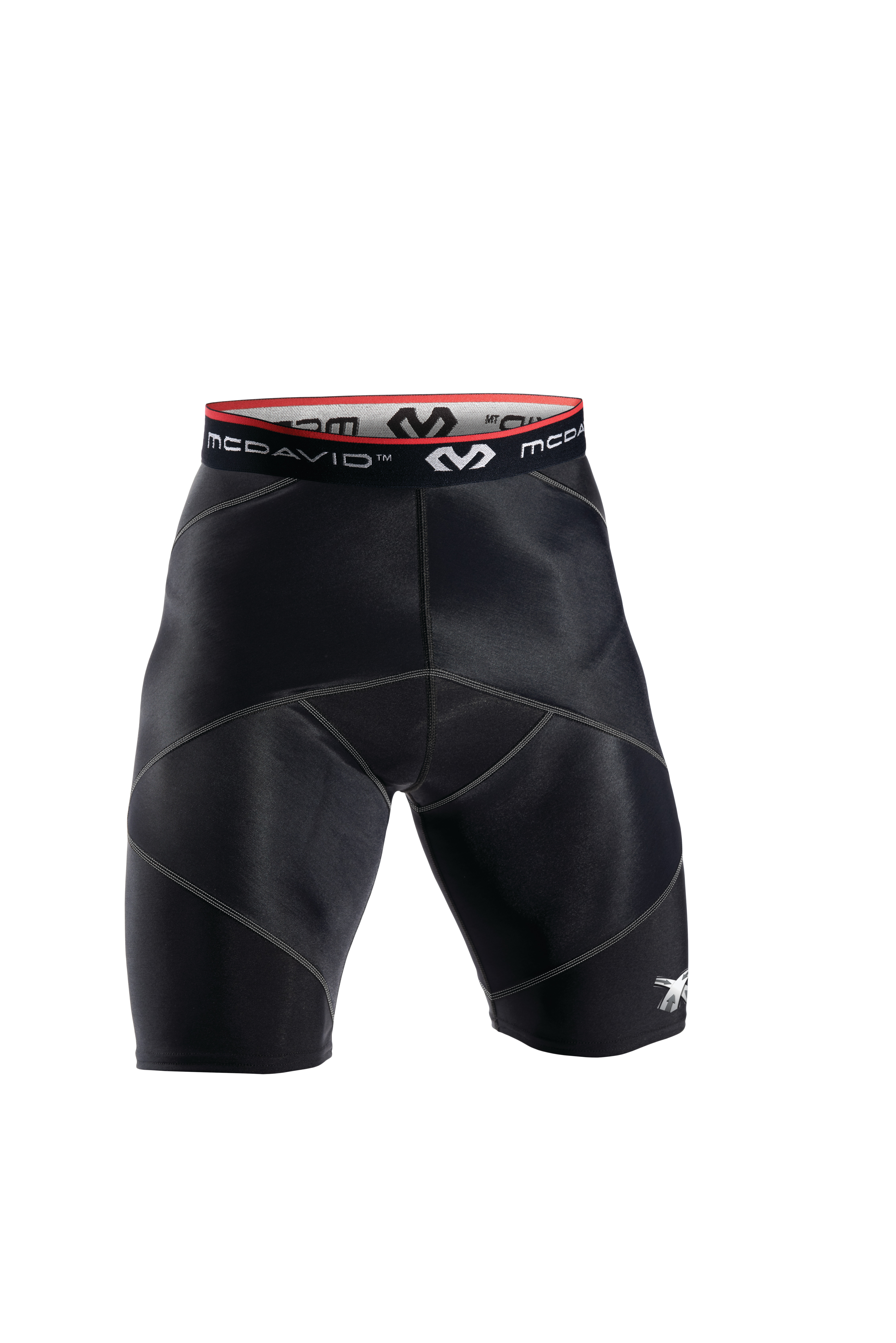 Cross Compression Short w/Hip Spica Blk/Blk/Gry 2
