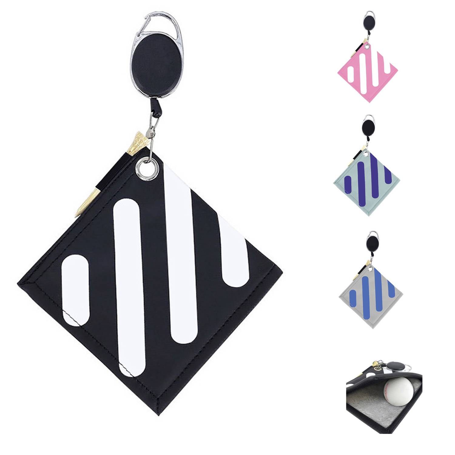 Golf Ball Cleaning Towel w/ Hanging Buckle 4