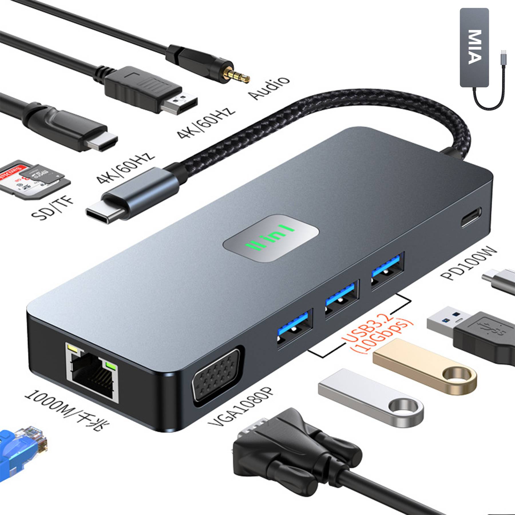 Alloy 11 In 1 Docking Station 2