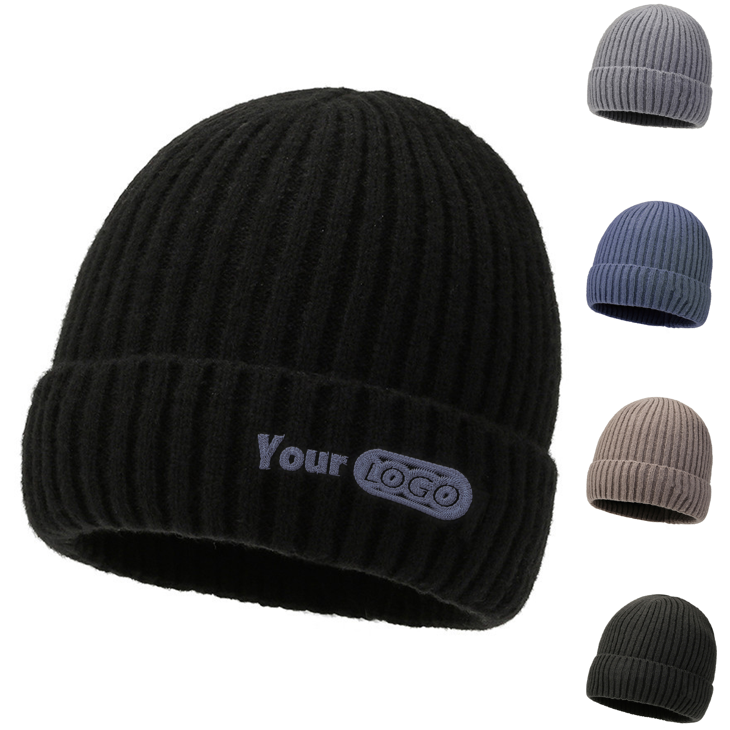 Knit Fabric Outdoor Winter Thick Cold Hat 4